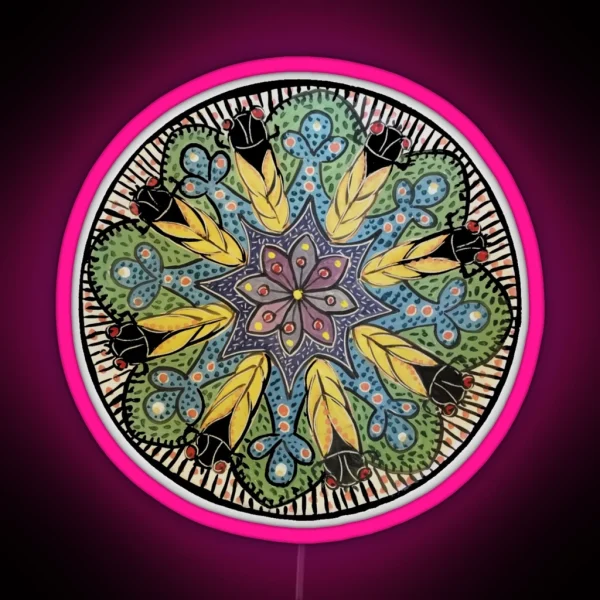 Cicada Mandala 2024 RGB Neon Sign
