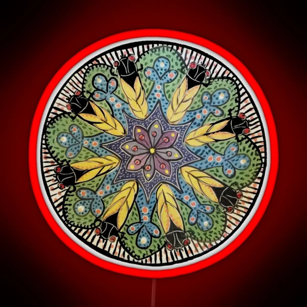 Cicada Mandala 2024 RGB Neon Sign