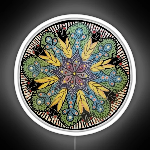 Cicada Mandala 2024 RGB Neon Sign