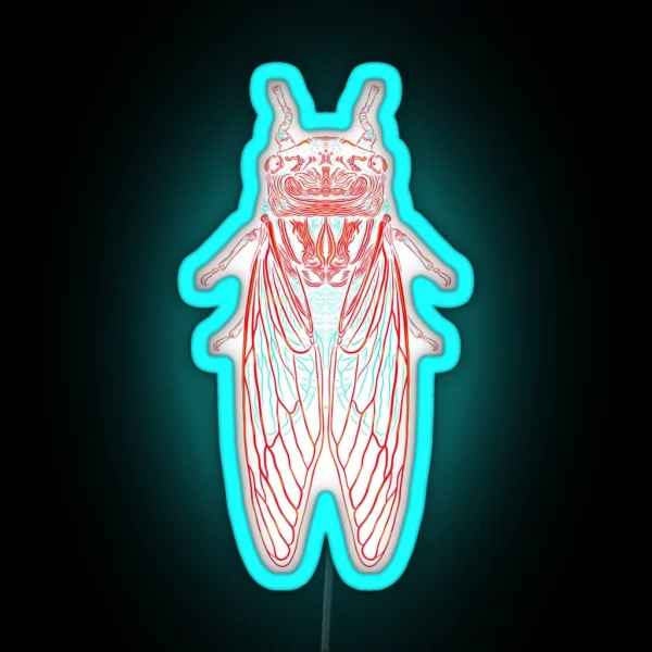 Cicada RGB Neon Sign