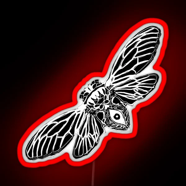 Cicada Single Black RGB Neon Sign