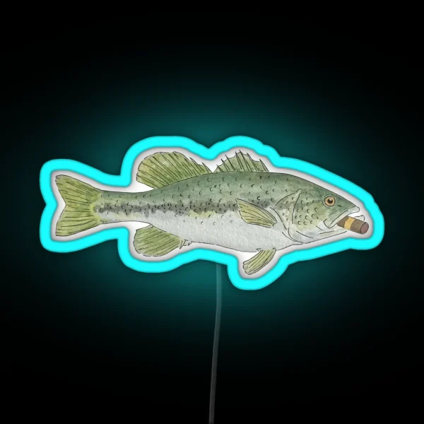 Cigar Largemouth RGB Neon Sign