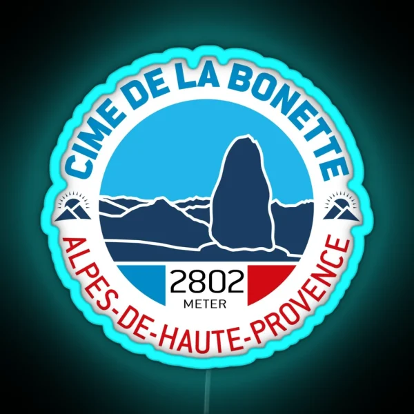 Cime De La Bonette Alpes De Haute Provence V2 RGB Neon Sign