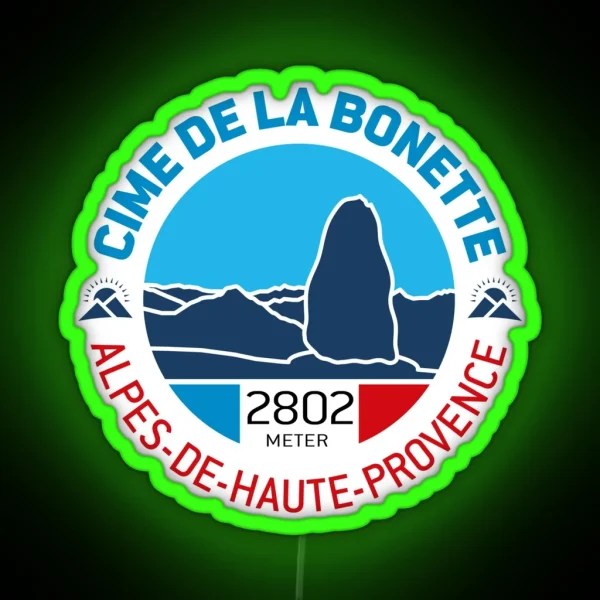 Cime De La Bonette Alpes De Haute Provence V2 RGB Neon Sign