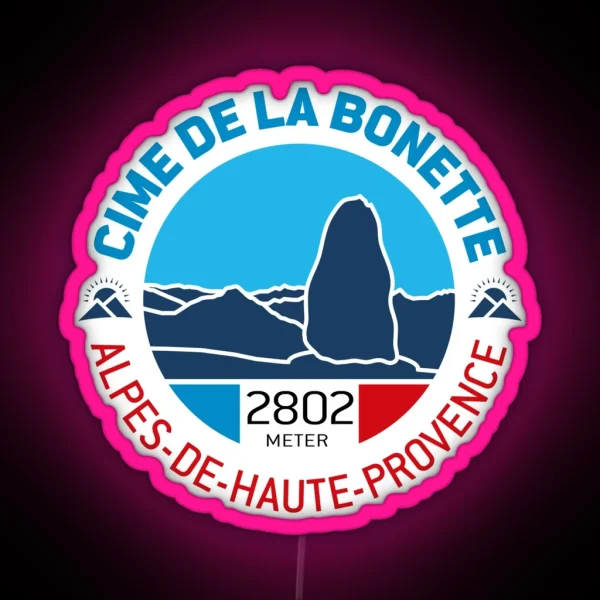 Cime De La Bonette Alpes De Haute Provence V2 RGB Neon Sign