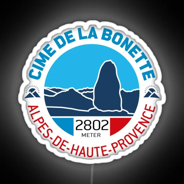 Cime De La Bonette Alpes De Haute Provence V2 RGB Neon Sign
