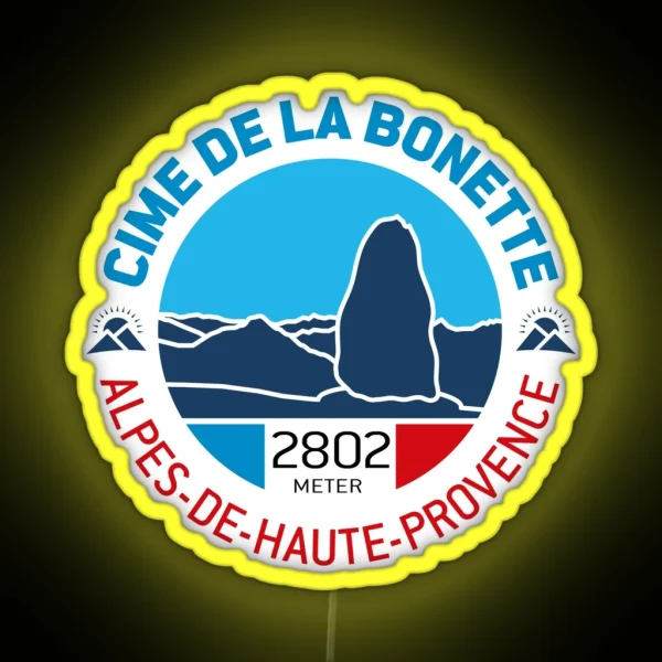 Cime De La Bonette Alpes De Haute Provence V2 RGB Neon Sign