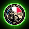 Cime De La Bonette Route Des Grandes Alpes Motorcycle RGB Neon Sign - Image 3