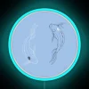 Circle Led Light Blue Drawing Of Tui And La From Avatar The Last Airbender ATLA RGB Neon Sign - Image 3