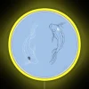 Circle Led Light Blue Drawing Of Tui And La From Avatar The Last Airbender ATLA RGB Neon Sign - Image 5