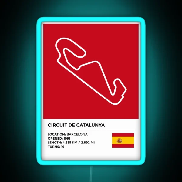 Circuit De Catalunya Info RGB Neon Sign