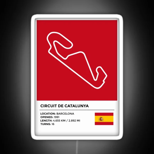 Circuit De Catalunya Info RGB Neon Sign