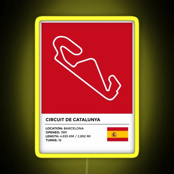 Circuit De Catalunya Info RGB Neon Sign