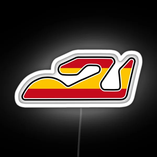 Circuit Ricardo Tormo Flag RGB Neon Sign