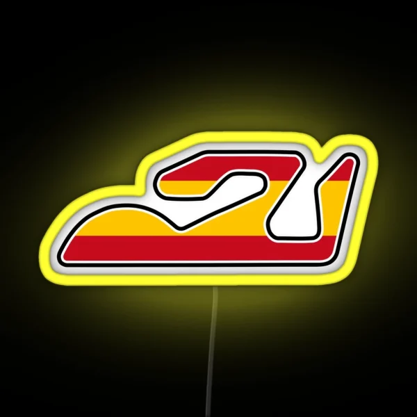 Circuit Ricardo Tormo Flag RGB Neon Sign