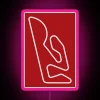 Circuit Ricardo Tormo Outline RGB Neon Sign - Image 6