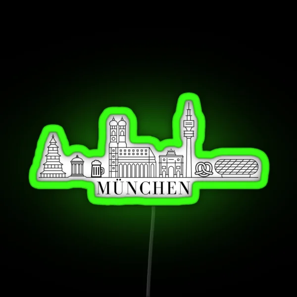 City Munich Munchen Munchen RGB Neon Sign