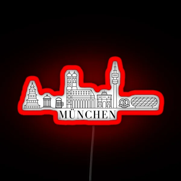 City Munich Munchen Munchen RGB Neon Sign