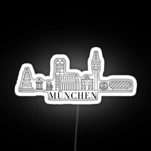 City Munich Munchen Munchen RGB Neon Sign