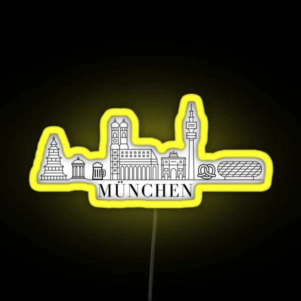 City Munich Munchen Munchen RGB Neon Sign
