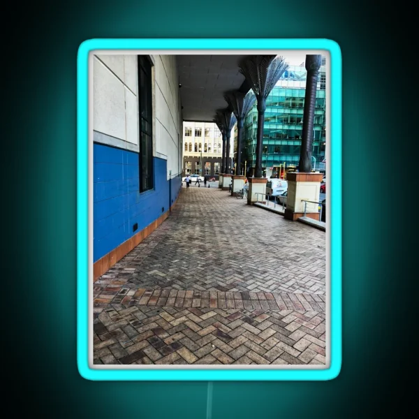 City Paved Brick Walkway RGB Neon Sign