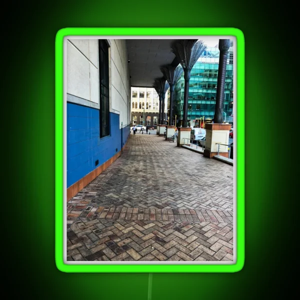 City Paved Brick Walkway RGB Neon Sign