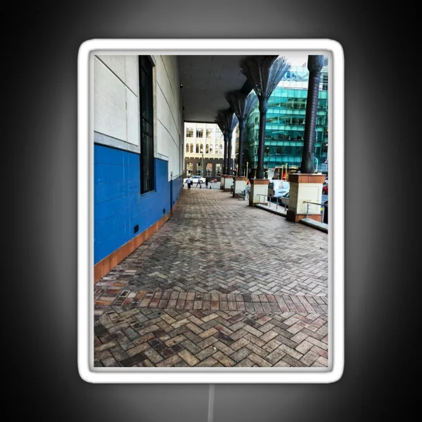 City Paved Brick Walkway RGB Neon Sign