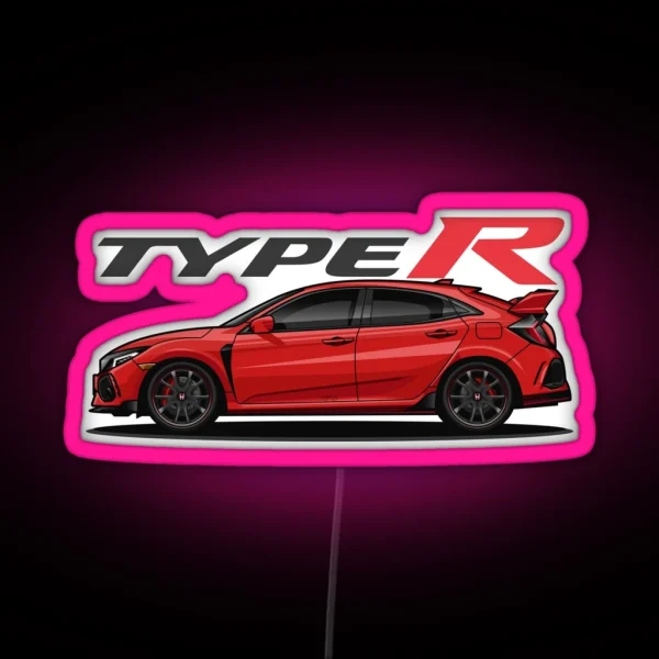 Civic Type R Red RGB Neon Sign