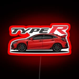 Civic Type R Red RGB Neon Sign