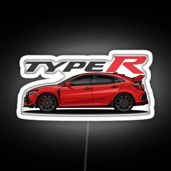 Civic Type R Red RGB Neon Sign