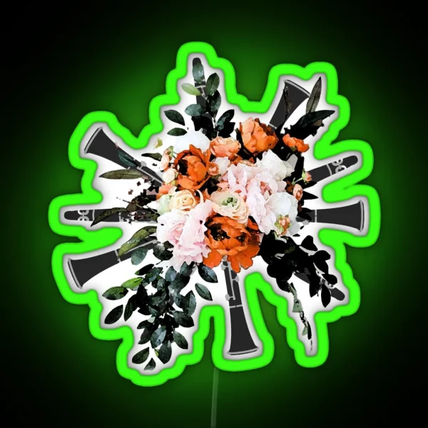 Clarinet Bouquet RGB Neon Sign