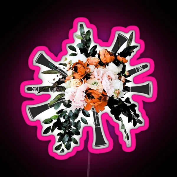 Clarinet Bouquet RGB Neon Sign