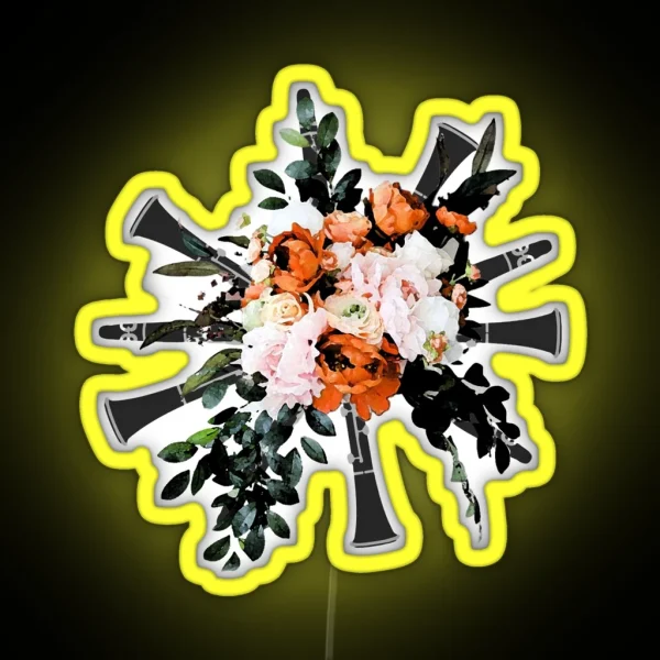 Clarinet Bouquet RGB Neon Sign