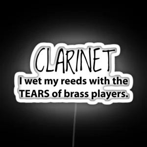 Clarinet Definition RGB Neon Sign