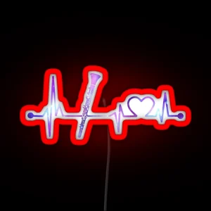 CLARINET HEARTBEAT GALAXY CLARINET GALAXY CLARINET HEARTBEAT RGB Neon Sign