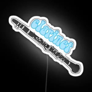 Clarinet Led Band RGB Neon Sign