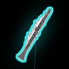 Clarinet With Cursive Script RGB Neon Sign - Image 3