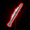 Clarinet With Cursive Script RGB Neon Sign - Image 2