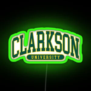 Clarkson University College Font Curved RGB Neon Sign