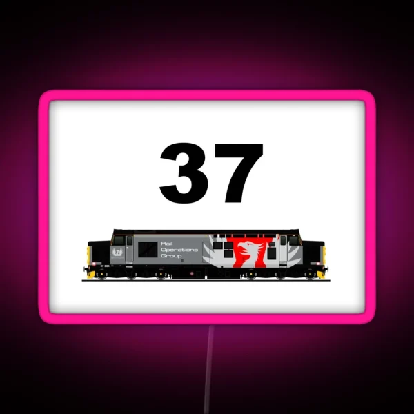 Class 37 Locomotive RGB Neon Sign