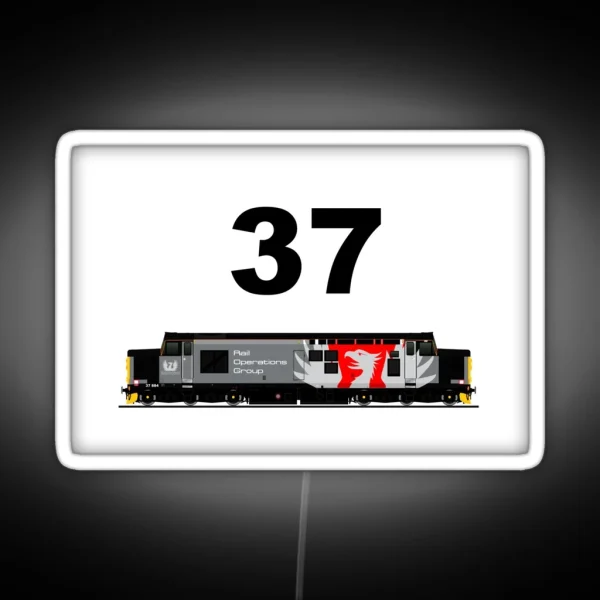 Class 37 Locomotive RGB Neon Sign