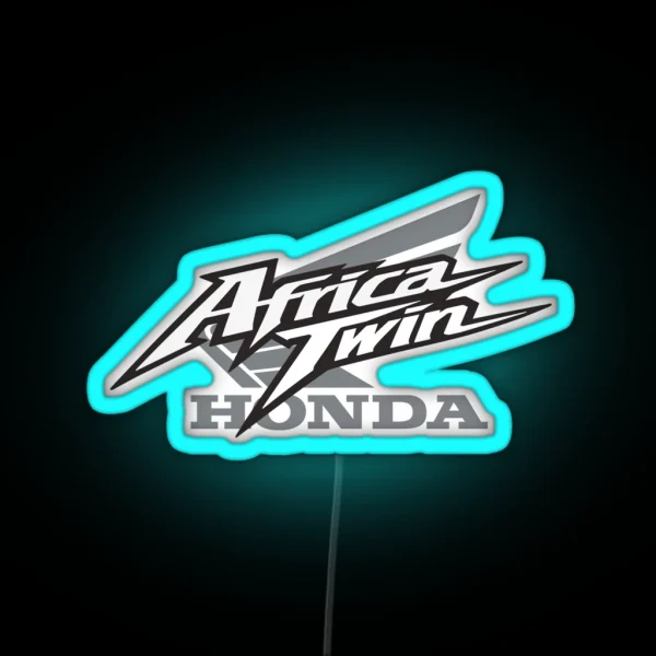 Classic Africa Motorcycle RGB Neon Sign