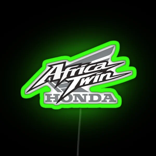 Classic Africa Motorcycle RGB Neon Sign