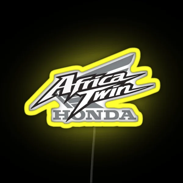 Classic Africa Motorcycle RGB Neon Sign