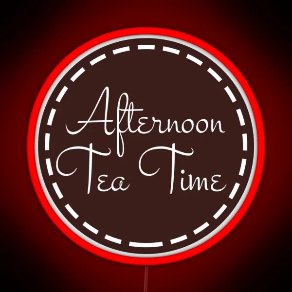 Classic Afternoon Tea Time RGB Neon Sign