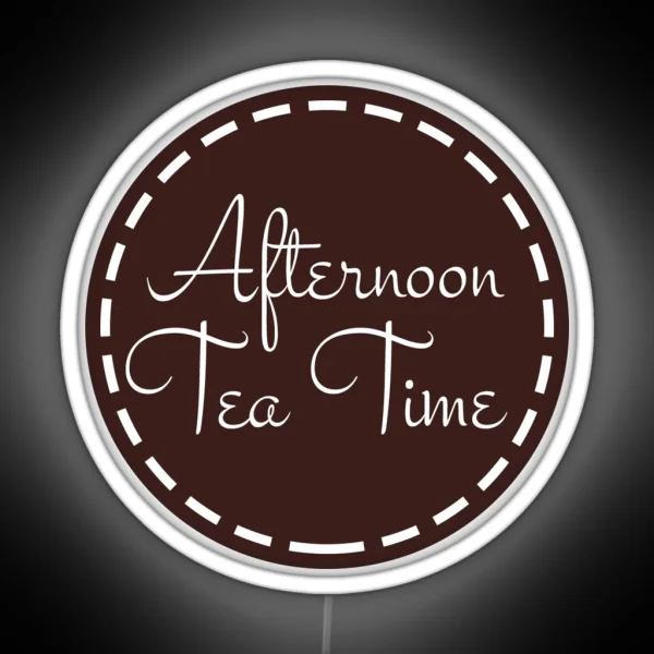Classic Afternoon Tea Time RGB Neon Sign