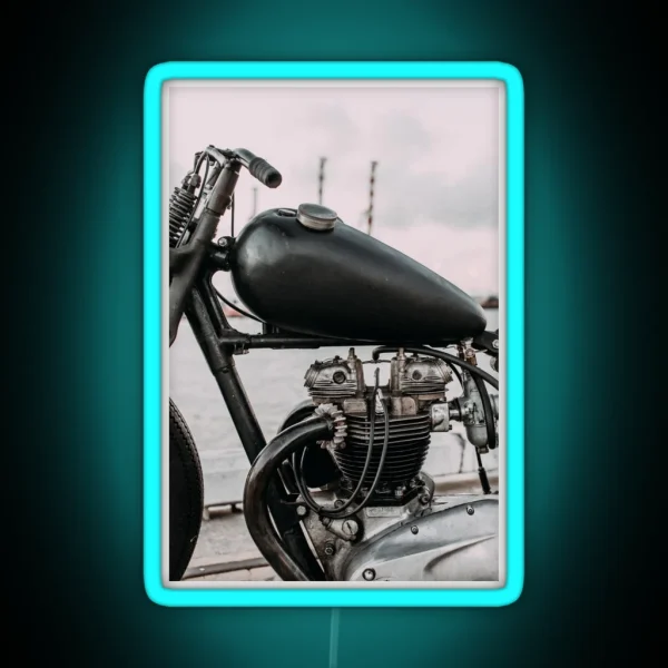 Classic British Bobber RGB Neon Sign