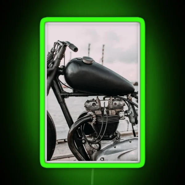 Classic British Bobber RGB Neon Sign