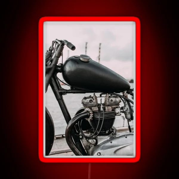 Classic British Bobber RGB Neon Sign