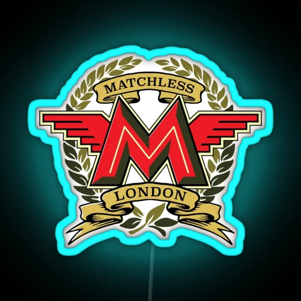 Classic British Motorcycle Matchless RGB Neon Sign